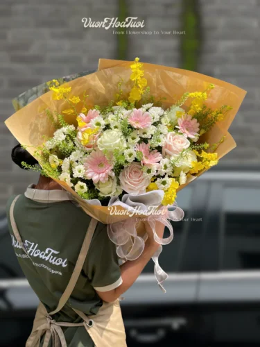 Hoa Bó Juliet Mist Yellow