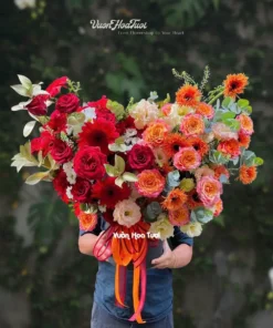 Lẵng Hoa Chúc Mừng Bravo Dou