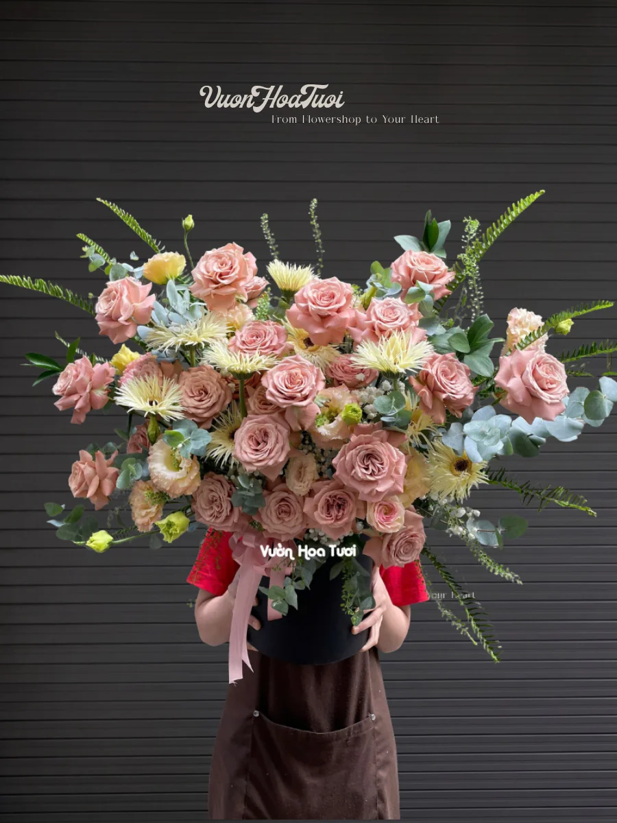 Lẵng Hoa Tươi Capuchino GoL 1