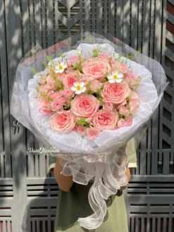 Ohara Daisy Pink Bó Hoa Hồng Ohara