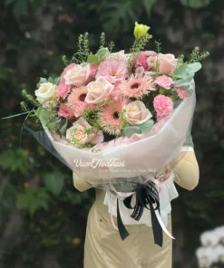 Bó Hoa Hồng Pastel Tặng Sinh Nhật Soft Serenity