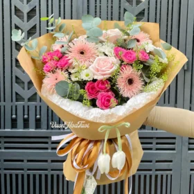 Bó Hoa Tặng Sinh Nhật GiLL Moment Pink