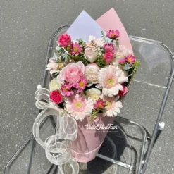 Pink Peste Bó Hoa ốc quế