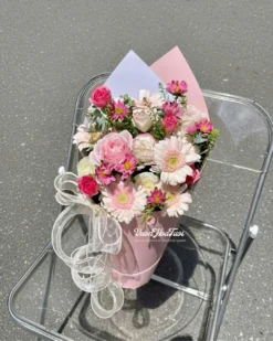 Pink Peste Bó Hoa ốc quế