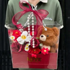 Combo Valetine Hop Hoa Gau Bong Love Sweety 2 png