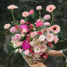 Giỏ Hoa Tươi The Pink Petal