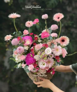 Giỏ Hoa Tươi The Pink Petal