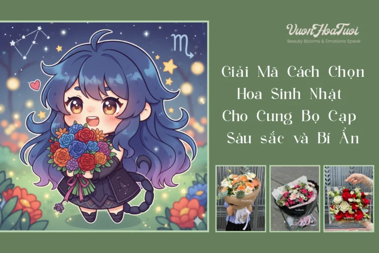 cách chọn hoa sinh nhật cho cung bò cạp