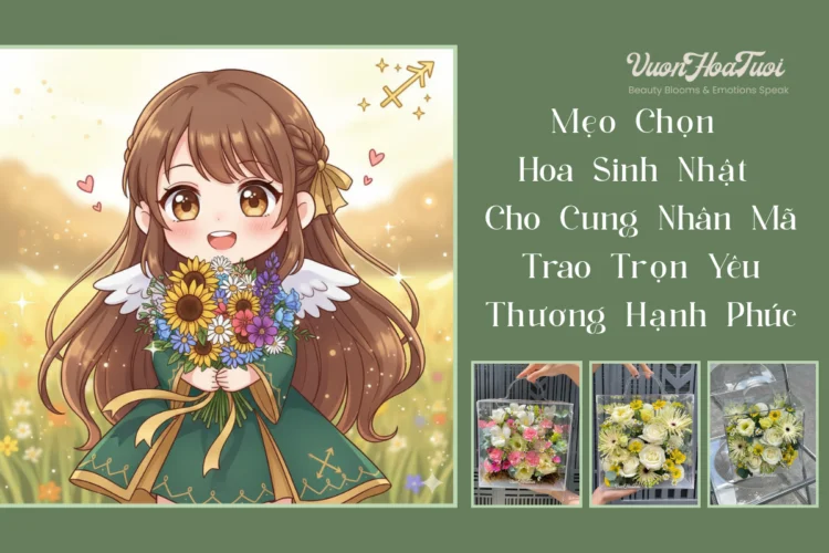 cách chọn hoa sinh nhật cung thiên mã
