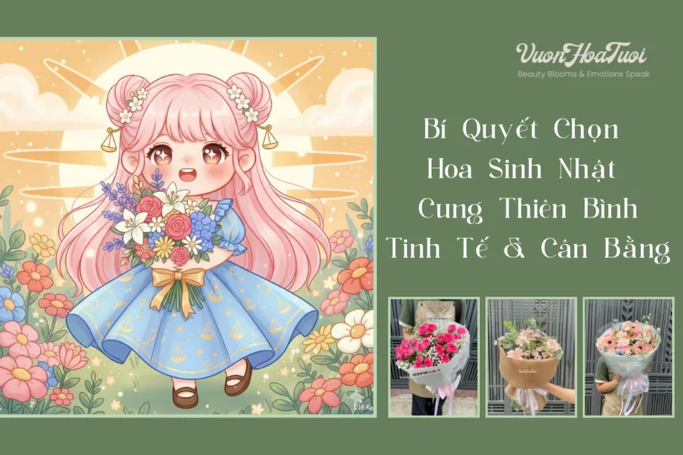 Bí Quyết Chọn Hoa Sinh Nhật Cho Cung Thiên Bình Ghi Dấu Ấn Tinh Tế & Cân Bằng