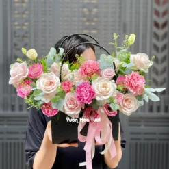 Giỏ Hoa 20 Tháng 10 Rose Moment