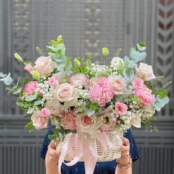 Giỏ Hoa 20 Tháng 10 Wonderfull Day