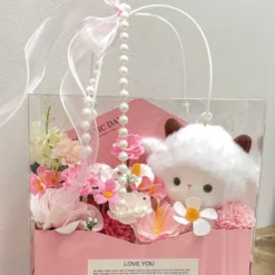 Combo 2025 Giftset Bao Thư Hoa Sáp và Cừu Bông Cao Cấp