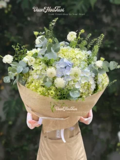 Bó Hoa Cẩm Tú Cầu Hydrangea Pink Lace