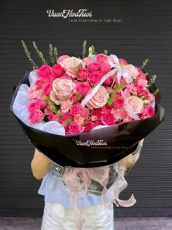 Bó Hoa Hồng Sophia Pink Lovely