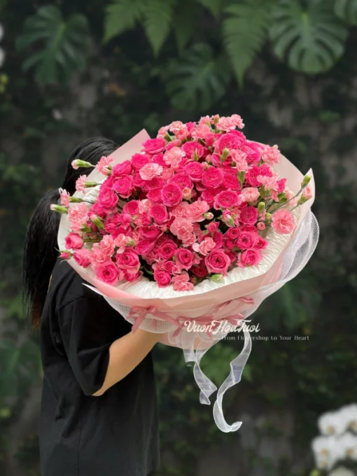 Bó Hoa Hồng Sophie Pink Sweety