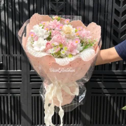 Bó Hoa Sáp Hồng Tỉ Muội