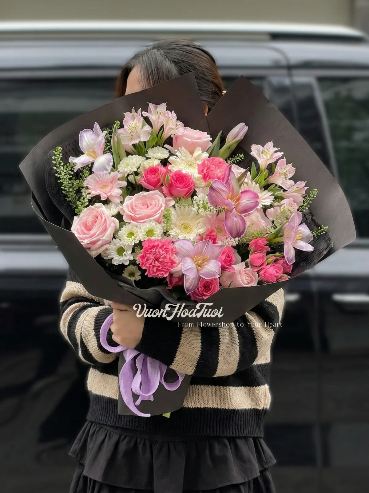 Tulip Regal Eclipse Bó Hoa Tulip Regal Eclipse 2