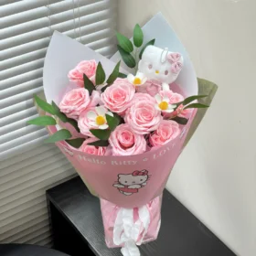 Bó Hoa Sáp Hello Kitty Xinh