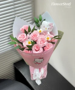 Bó Hoa Sáp Hello Kitty Xinh