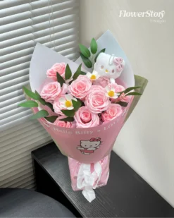 Bó Hoa Sáp Hello Kitty Xinh