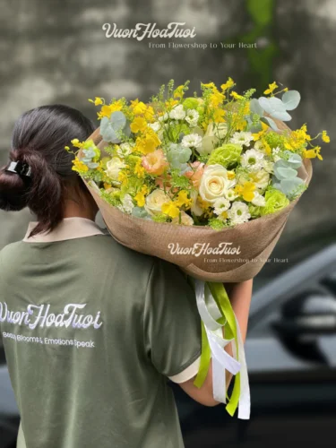 Bó Hoa Garden Garden Yellow Beauty