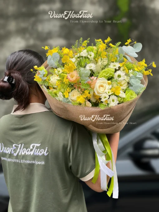 Bó Hoa Garden Garden Yellow Beauty