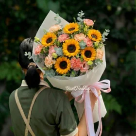 Hoa Bó Tốt Nghiệp Sweet Success Hướng Dương