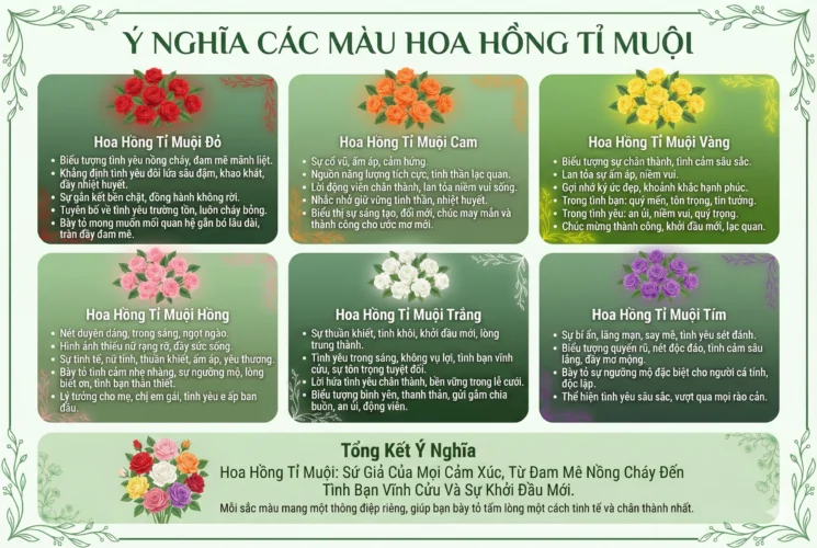 Khám Phá Ý Nghĩa Hoa Hồng Tỉ Muội Phù Hợp Tặng Ai Trong Dịp Nào. Bang danh sach hoa hong ti muoi