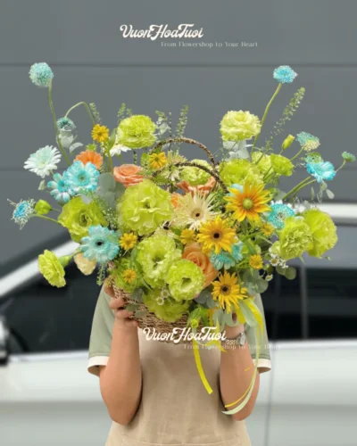 Happy Flower Giỏ Hoa Happy Flower