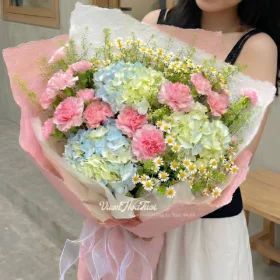 Hoa Bó Cẩm Tú Cầu Dịu Dàng