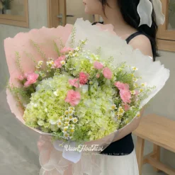 Bó Hoa Cẩm Tú Cầu Smoothy Pink 2