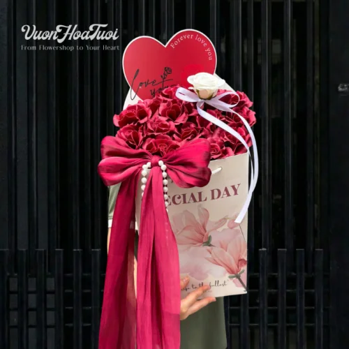 Hoa Valentine Bó Hoa Sáp Only You Hoa Valentine Bó Hoa Sáp Only You 2