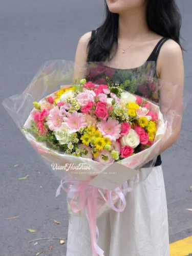 Bó Hoa Hồng Hẹn Hò Smootie Eve Xinh Xắn