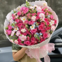 Bó Hoa Sophia Mix Lam Tinh