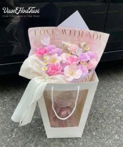 Alternative view of Valentine 2026 Bó Hoa Sáp Thơm Pink Rosa Sweety