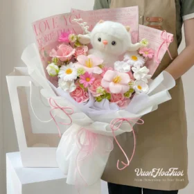 Bó Hoa Sáp Bạch Dương 2