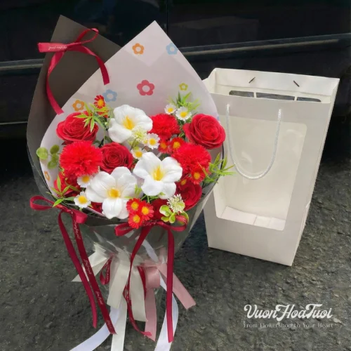 Grab Bo Hoa Sap Do Hen Ho Sunny Rose Soap 2a