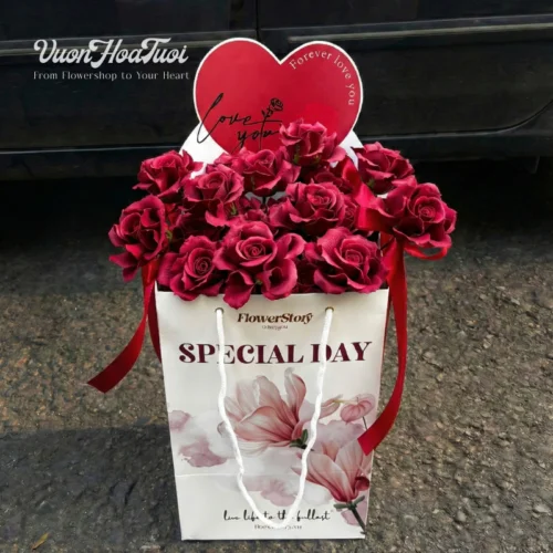 Ý Nghĩa Màu Hoa Valentine 2026: "Đọc Vị" Ngôn Ngữ Trái Tim Để Tặng Quà Tinh Tế Hoa Valentine Love Forever 1