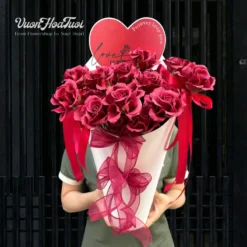 Hoa Valentine Bó Hoa Sáp Love Forever