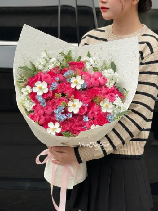 Bó Hoa Sophia Mix White Style