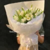Hoa Bó Tulip White Ther 18 4