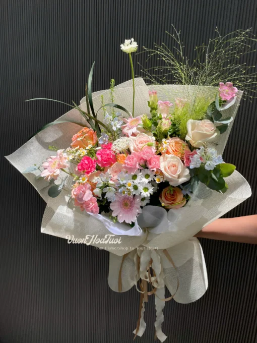 Bo Hoa Tuoi Nang Mai Vuon Hoa Tuoi