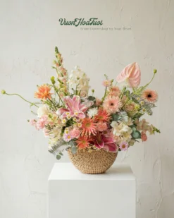 Giỏ hoa tươi Lily Sweety Pink từ Vườn Hoa Tươi chính là sự lựa chọn hoàn hảo