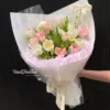 Tulip Pink White Cloudy Tulip Pink White Cloudy 2