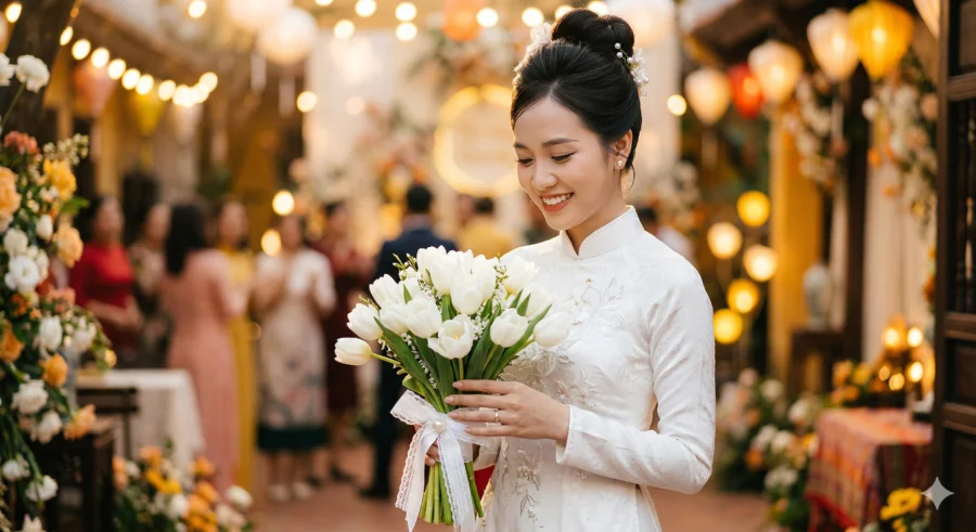 Y Nghia Hoa Tulip Trang Hoa Tang Ngay Cuoi