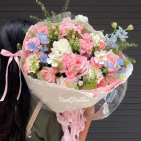 Bó Hoa Hồng Ohara Pastel Viences