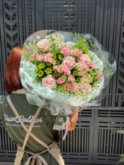Bó Hoa Tươi Pink Garden Yo