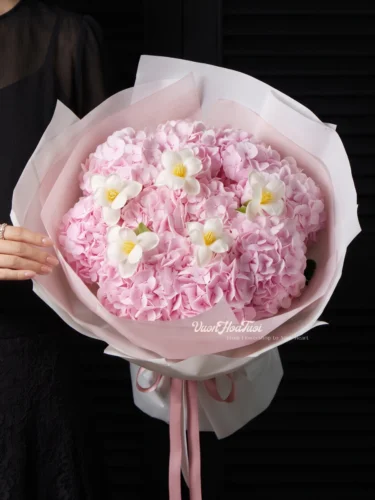 Mommi Pink Love Bó Hoa Tú Cầu Hồng Mommi Pink Love