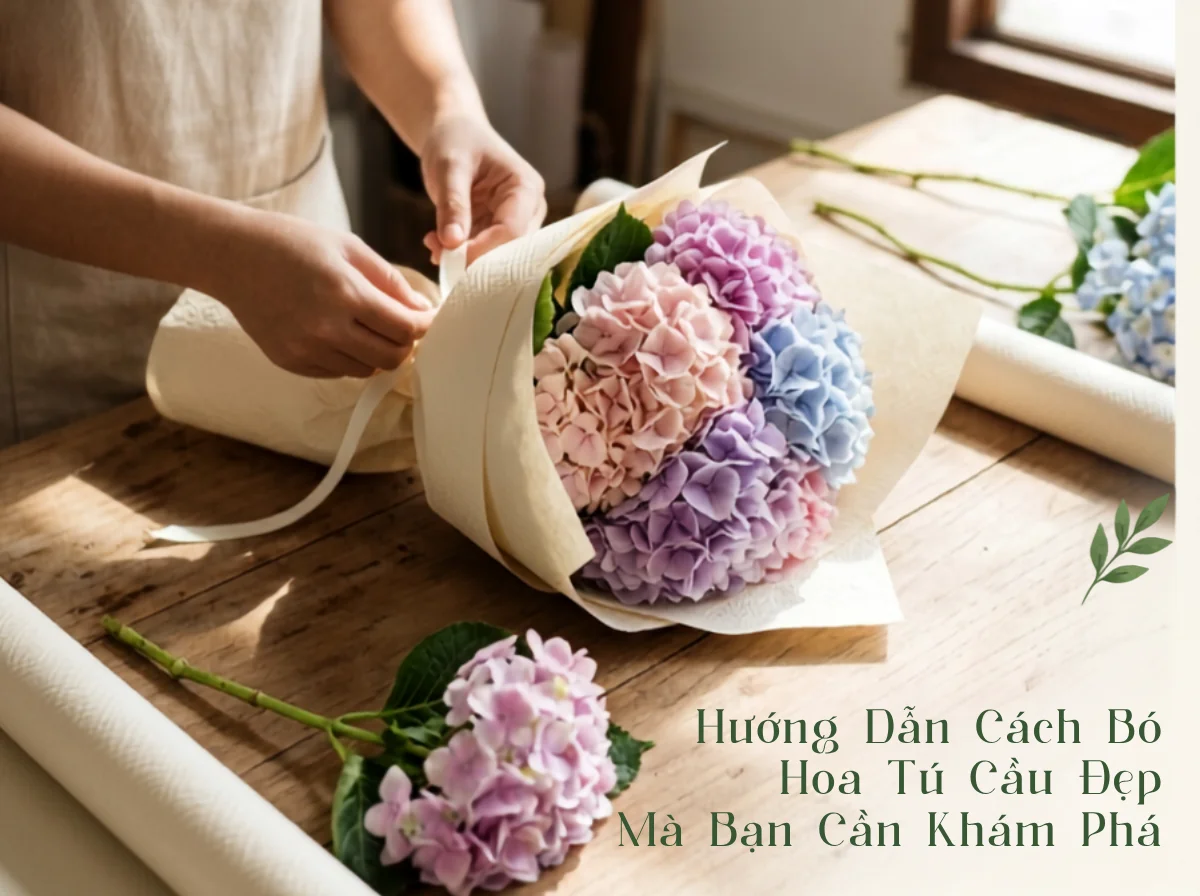 Hướng Dẫn Cách Bó Hoa Tú Cầu Đẹp Mà Bạn Cần Khám Phá